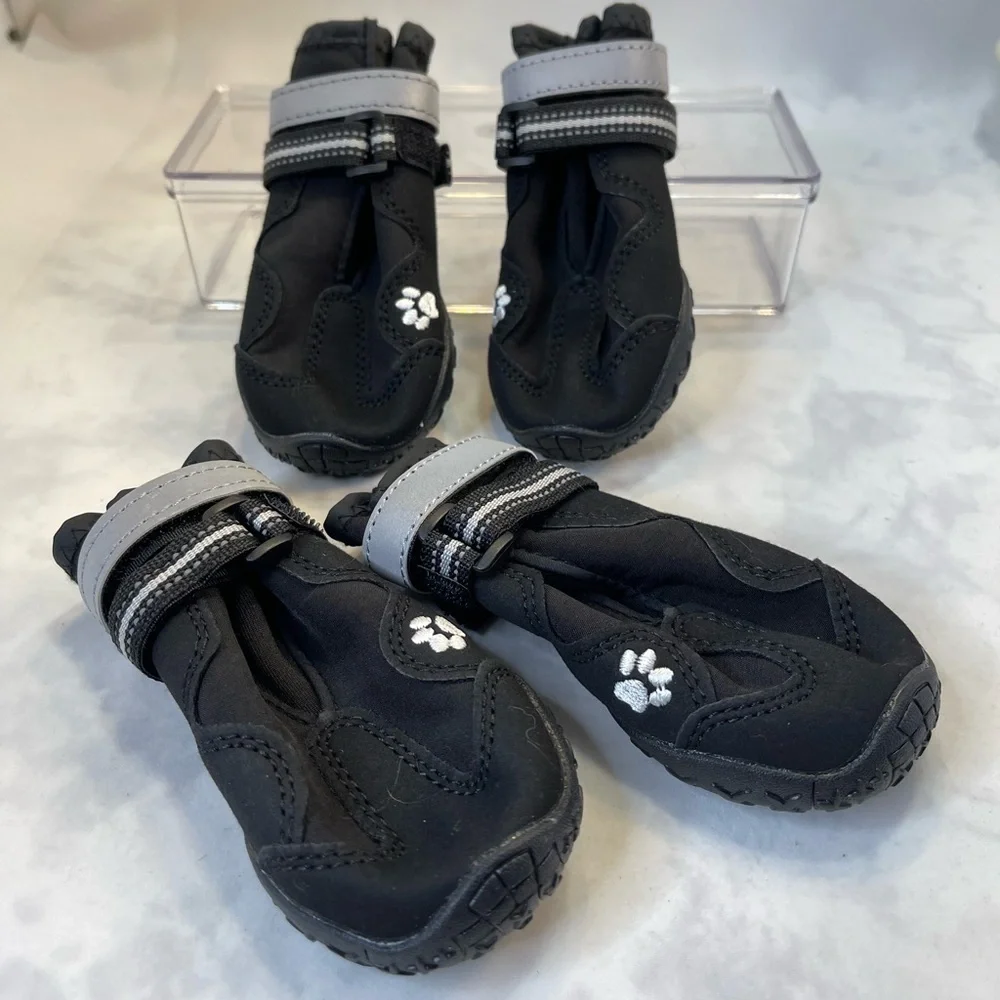 Waterproof Anti-Slip Reflective Dog Boots, Size 4 - 2.2